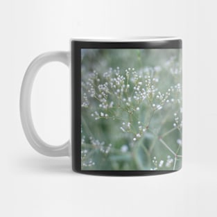 White gypsophila flowers in the garden Mug